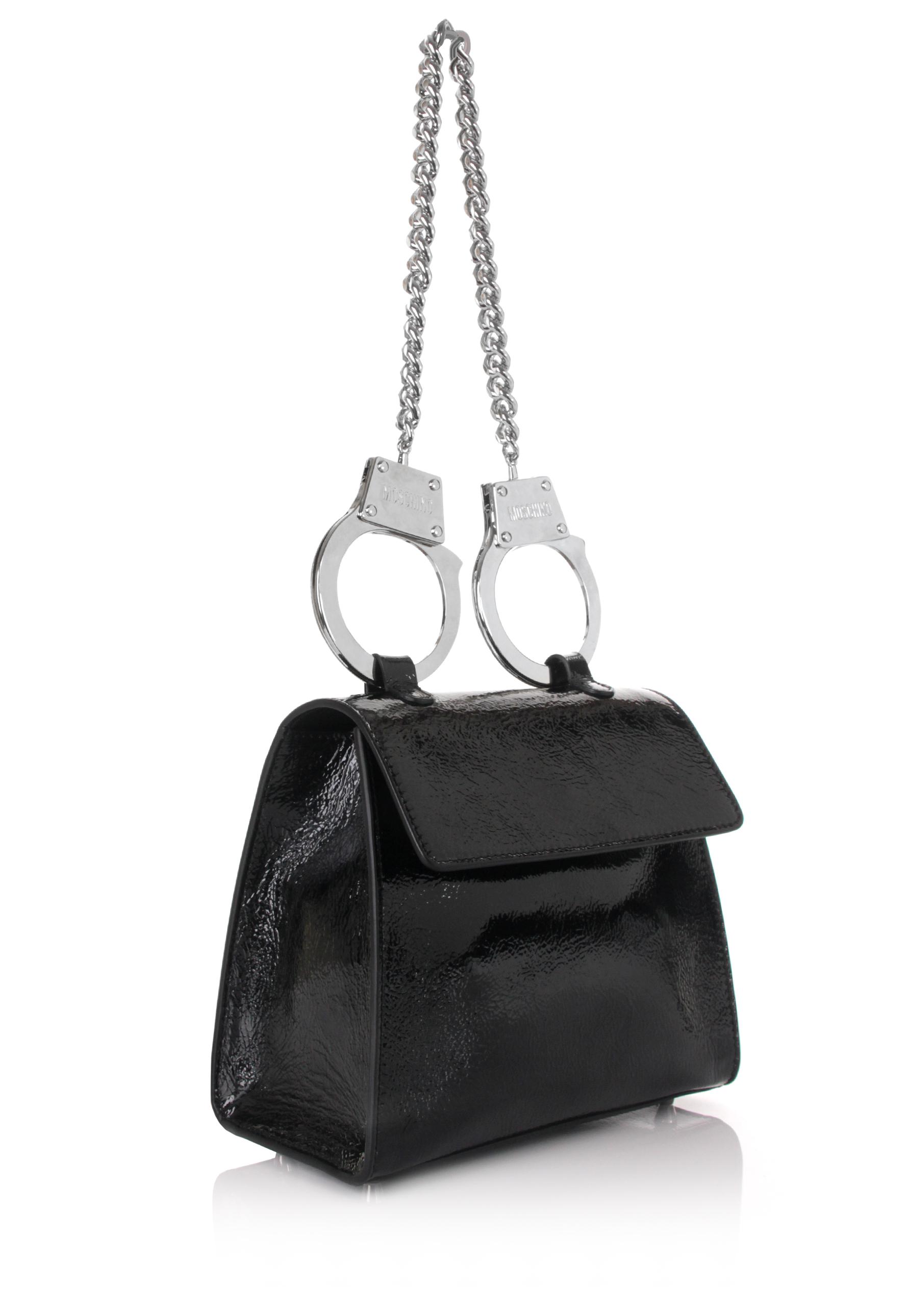 Moschino Handcuff Handbag Black In Lyst View Fullscreen