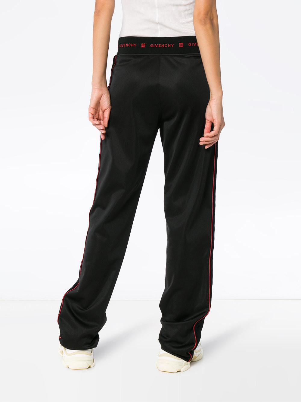 givenchy logo stripe track pants