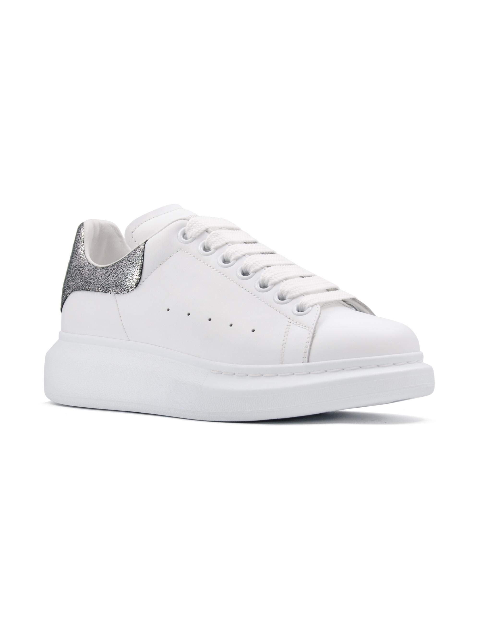 Lyst - Alexander Mcqueen Oversized Leather Sneakers in White
