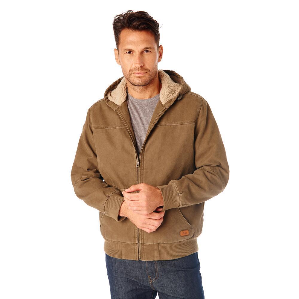 Lyst Gh Bass And Co Canvas Hooded Jacket In Brown For Men 