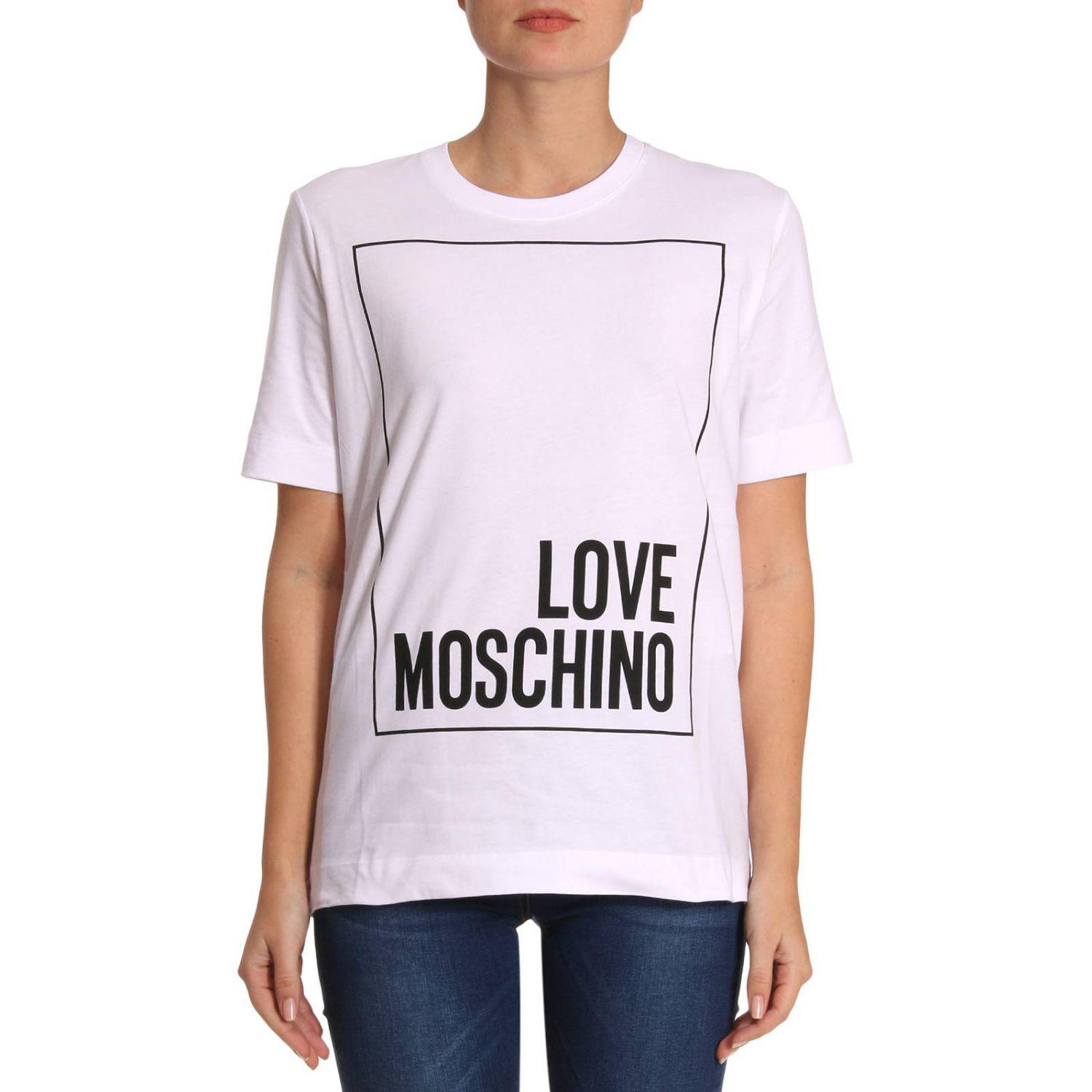 Lyst - Love Moschino T-shirt Women in White