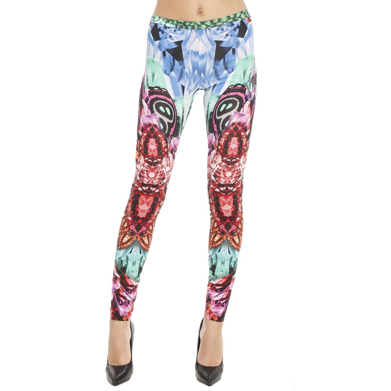 Just cavalli Pantalone Leggings Stampa Gemme in Multicolor | Lyst