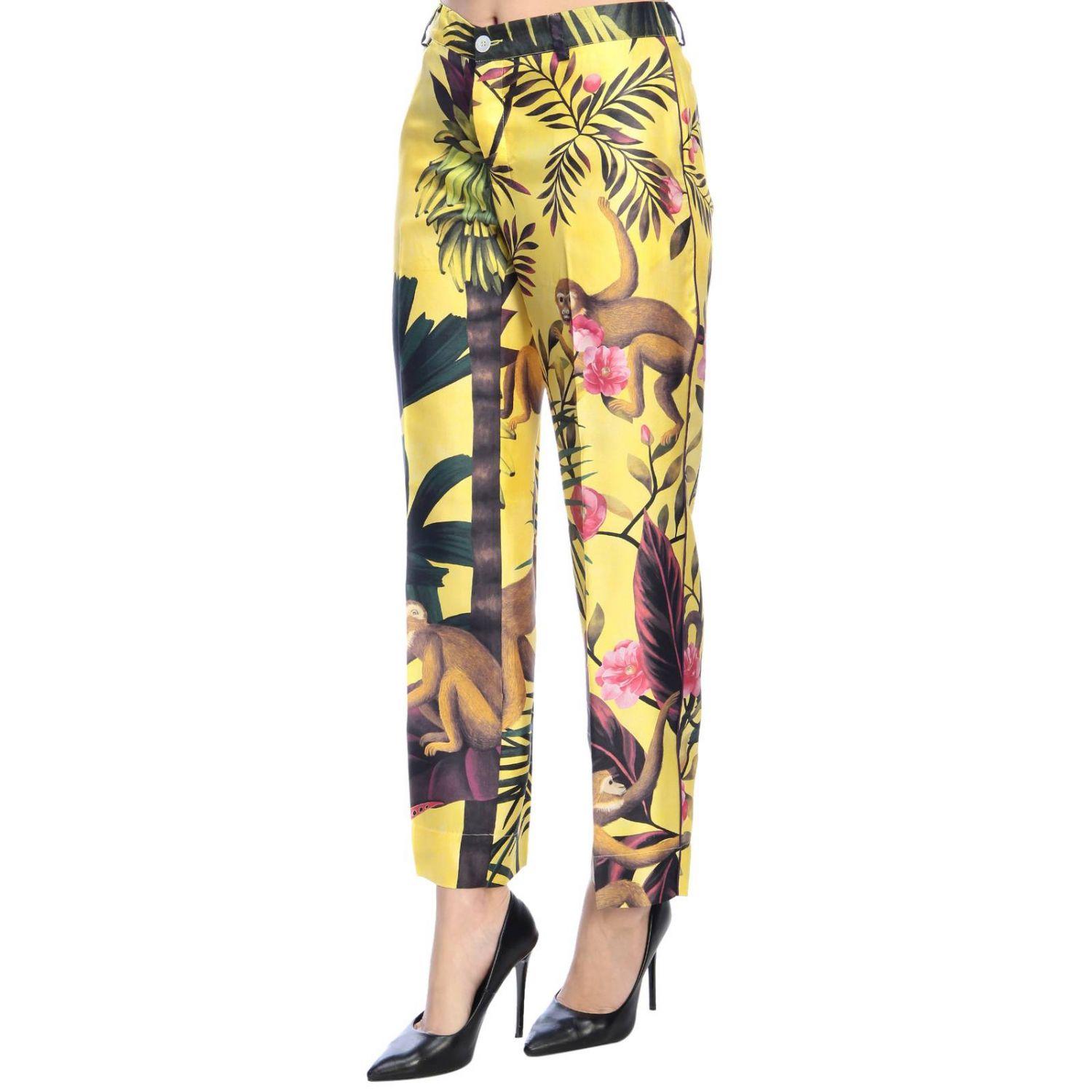 yellow pants women