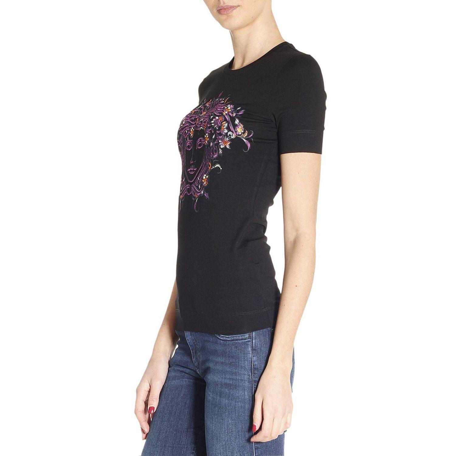 Lyst Versace Tshirt Women in Black