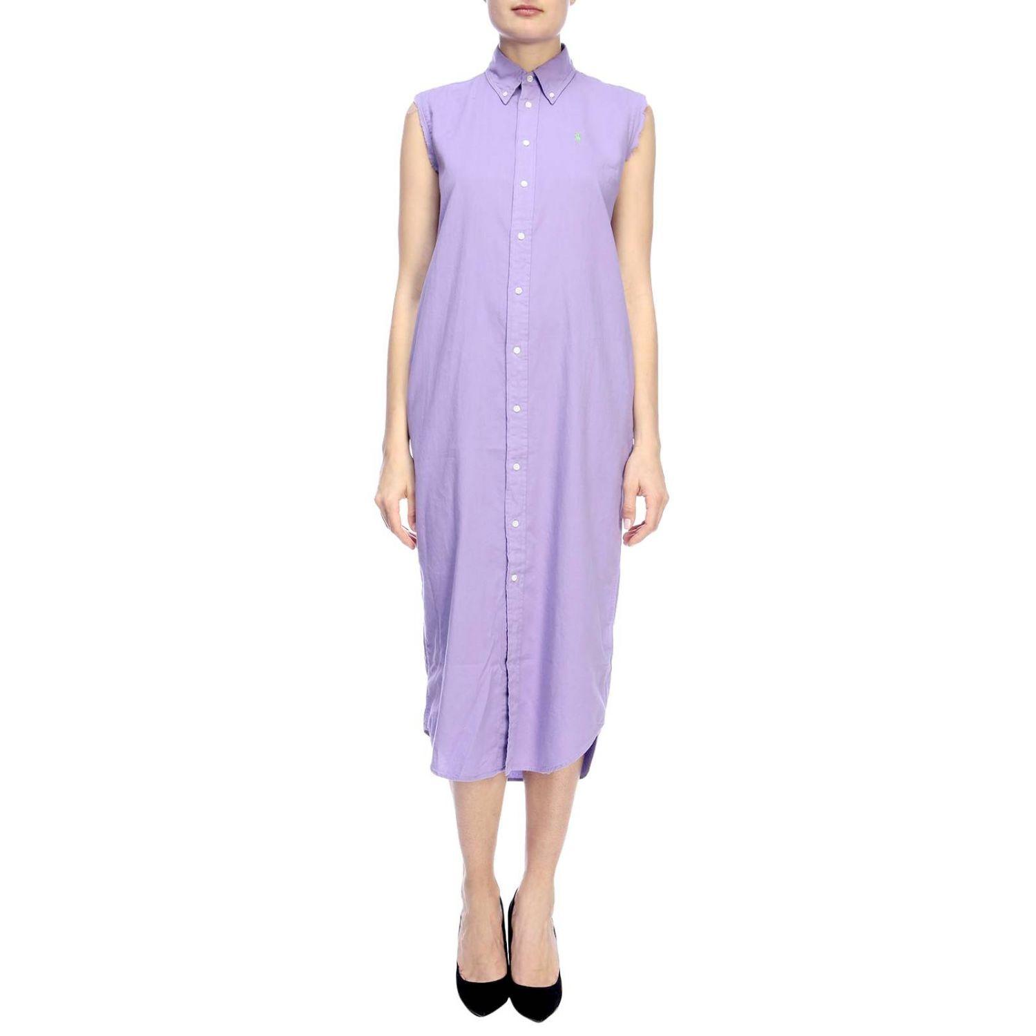 Polo Ralph Lauren Women's Dress in Lilac (Purple) - Lyst