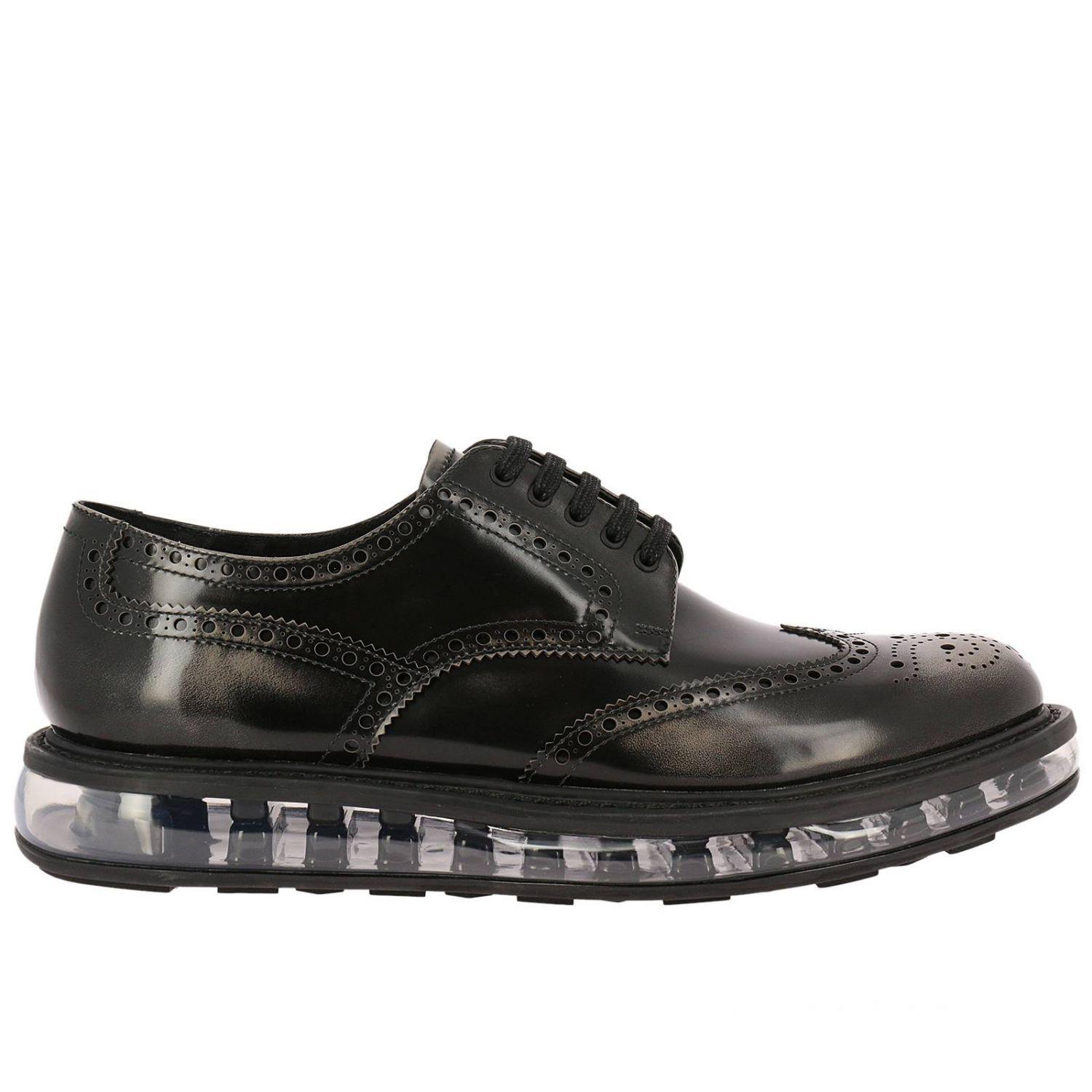 Lyst - Prada Brogue Shoes Shoes Men in Black for Men