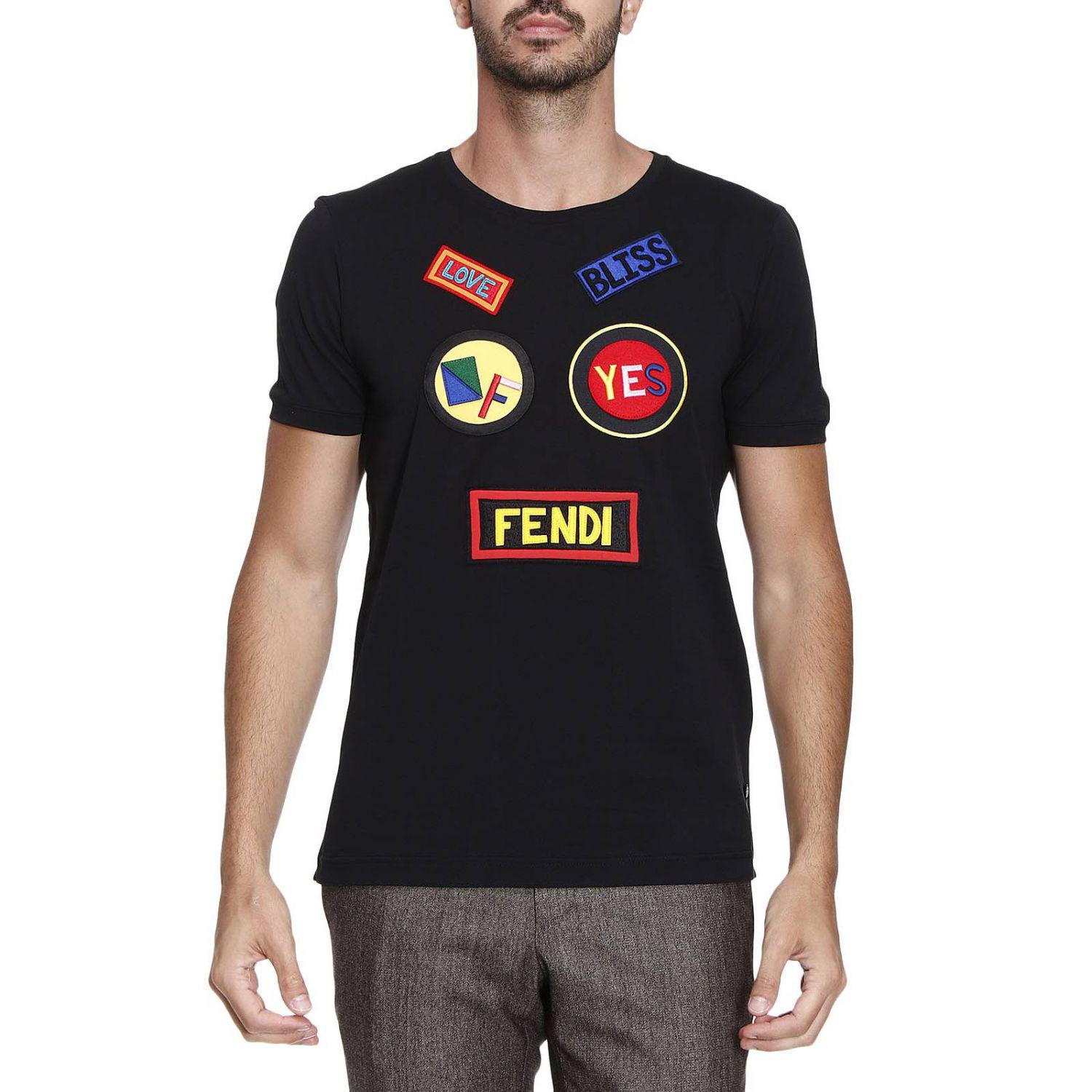 Lyst - Fendi T-shirt Men in Black for Men