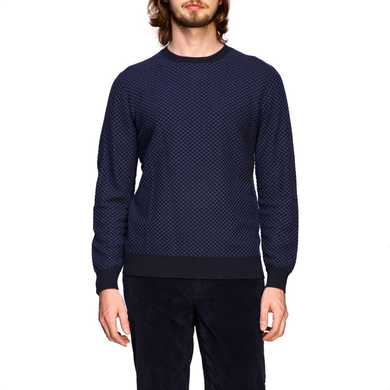 Armani Exchange Cotton Men's Sweater in Blue for Men - Lyst