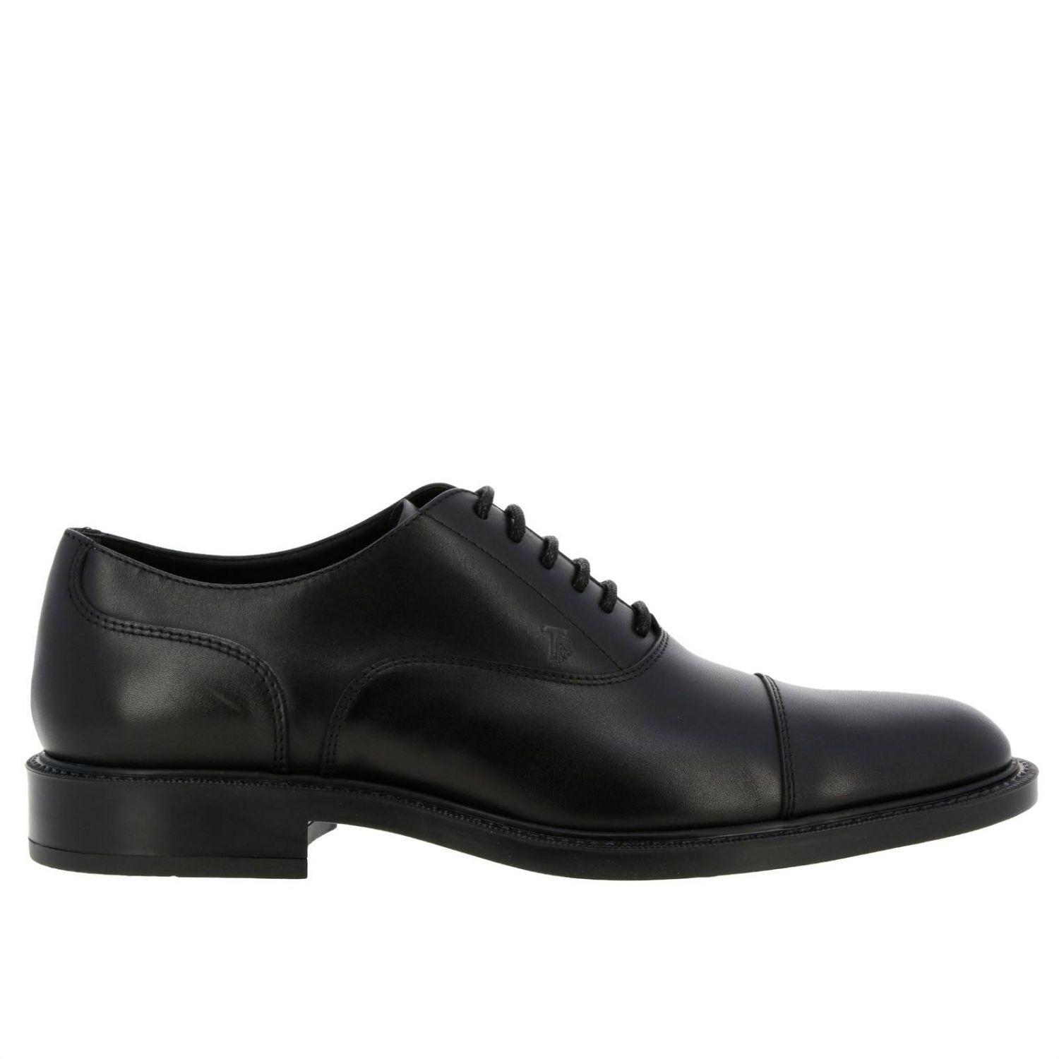 Tod's Brogues In Smooth Leather With Rubber Sole in Black for Men - Lyst