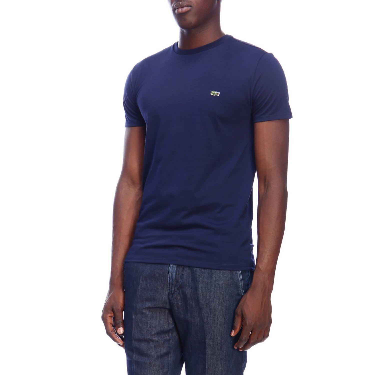 Lacoste Men's T-shirt in Navy (Blue) for Men - Lyst