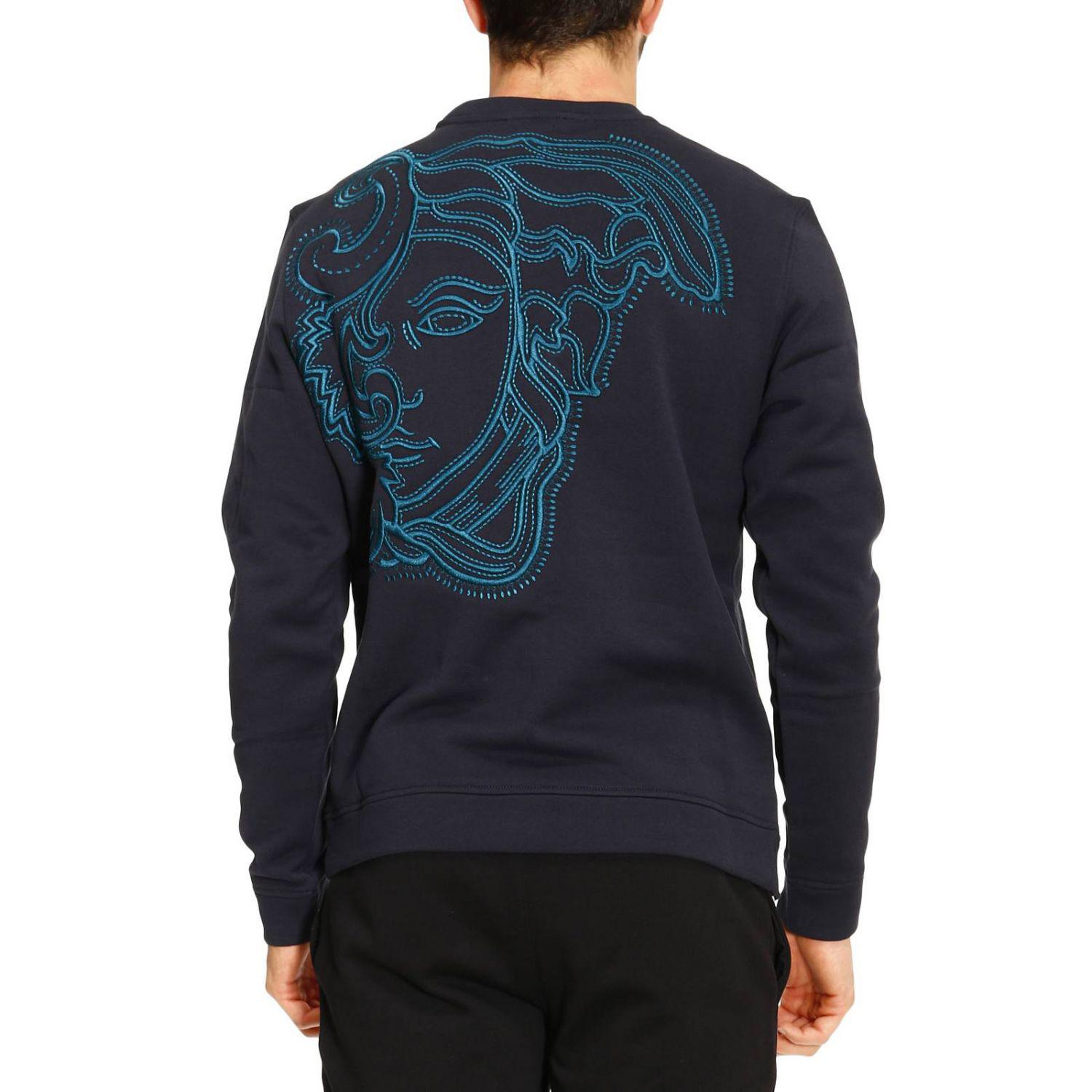 Lyst - Versace Sweater Men in Blue for Men