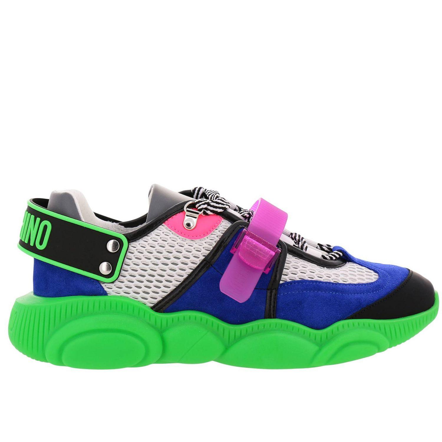 Moschino Couture Sneakers Shoes Men in Green for Men - Lyst