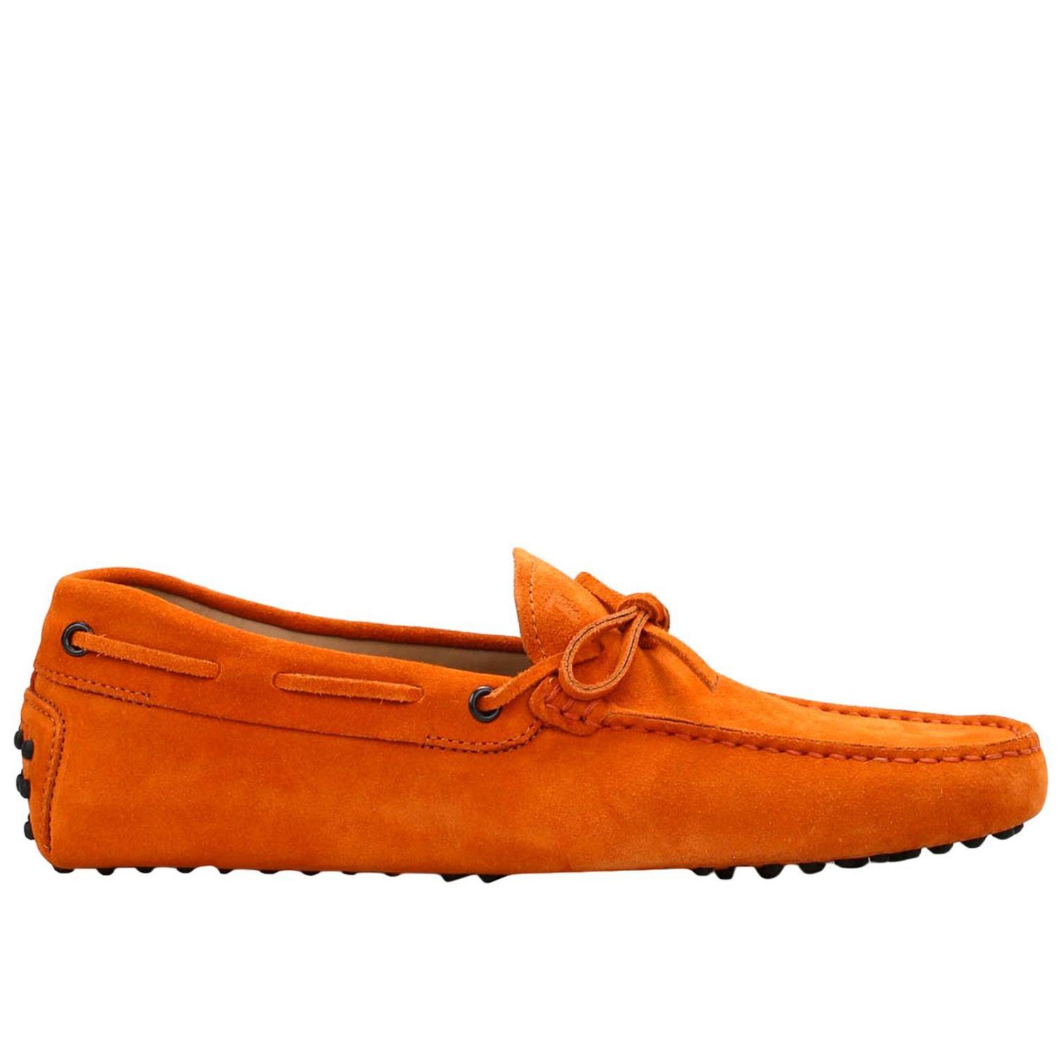 Tod's Men's Loafers in Orange for Men - Lyst