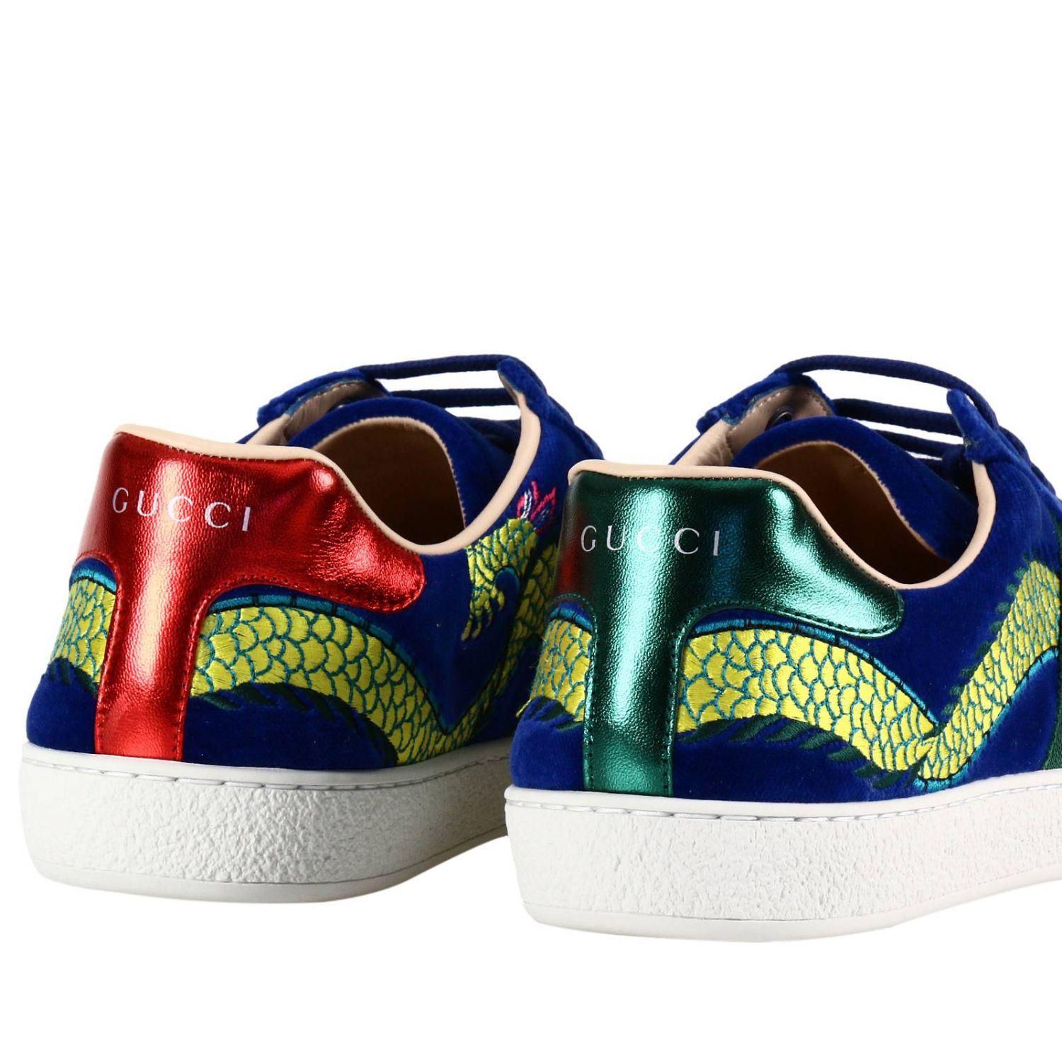 gucci mens sneakers blue