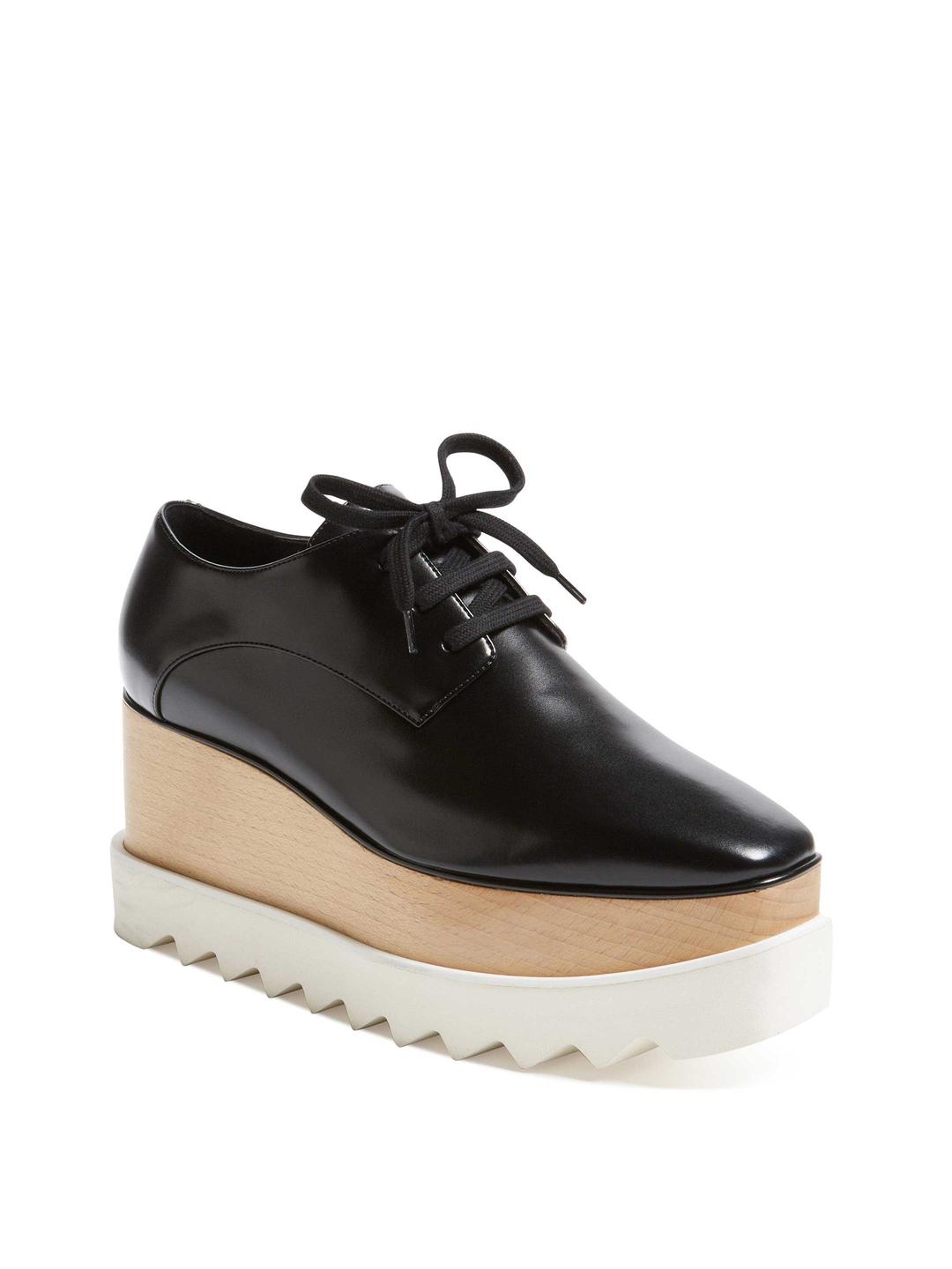 Lyst - Stella mccartney Elyse Faux Leather Platform in Black Stella McCartney. Women's Black Elyse Faux Leather Platform