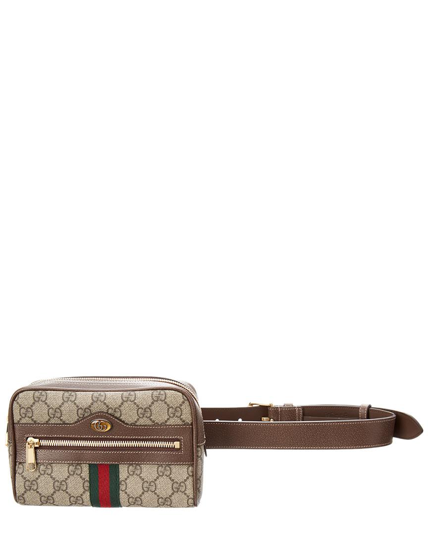 Gucci Ophidia GG Supreme Canvas Small Belt Bag in Brown - Lyst