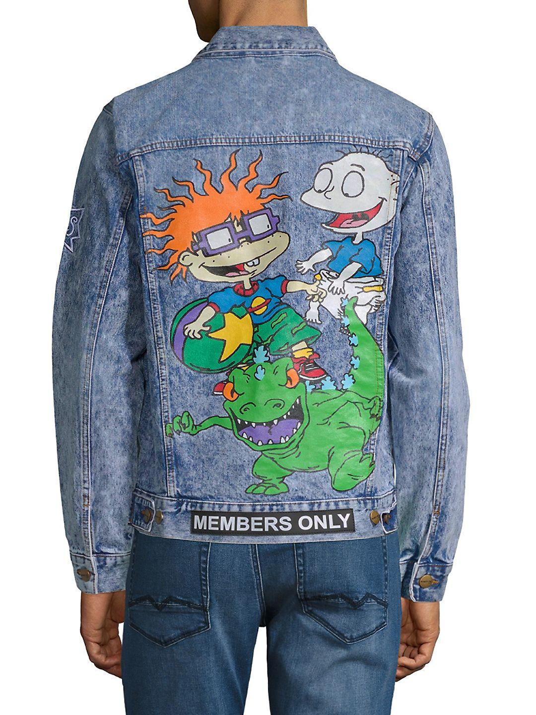 only blue jacket