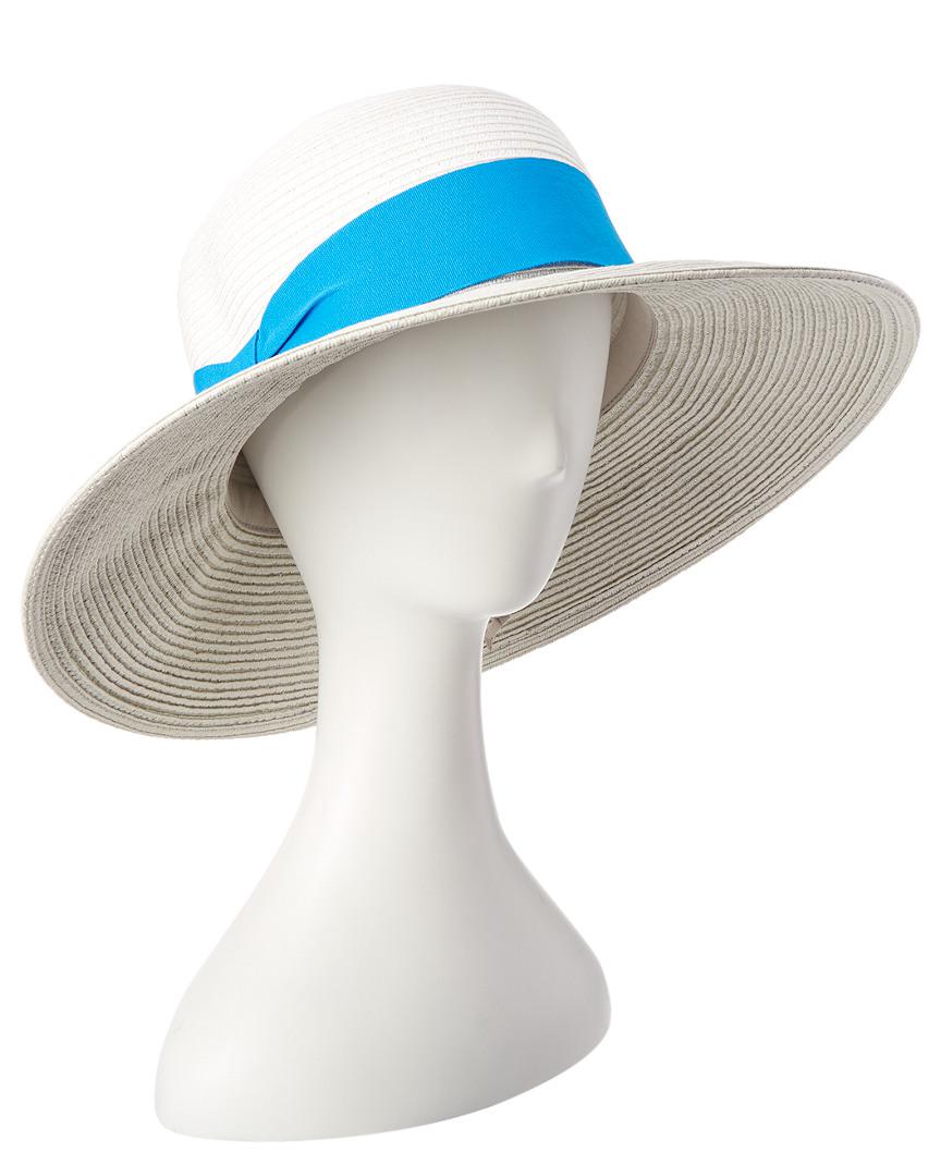 Lyst Giovannio Two Tone Packable Beach Hat In Blue Gallery