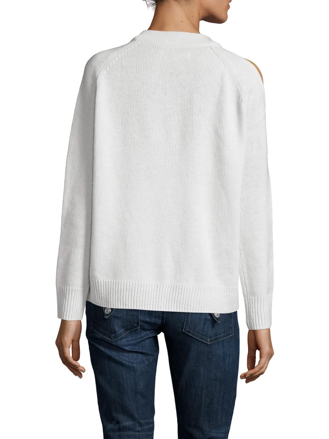 Wythe ny Cashmere Crewneck Sweater in White | Lyst