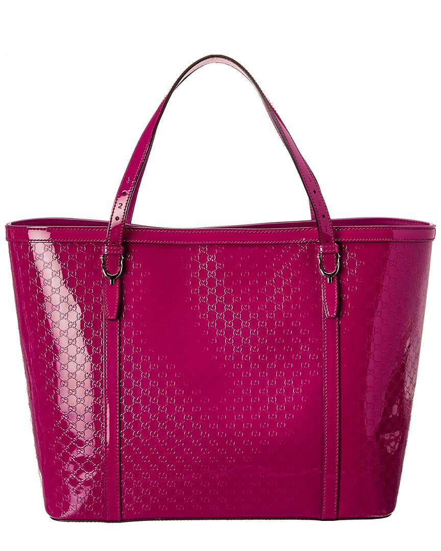 Lyst Gucci Purple Patent Leather Nice Tote In