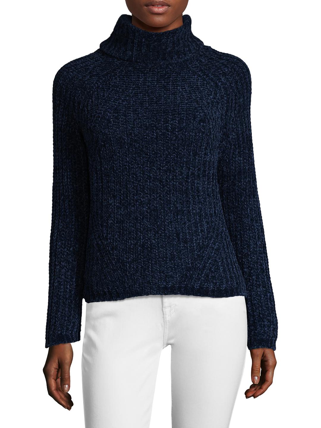Sea bleu Ribbed Turtleneck Sweater in Blue | Lyst