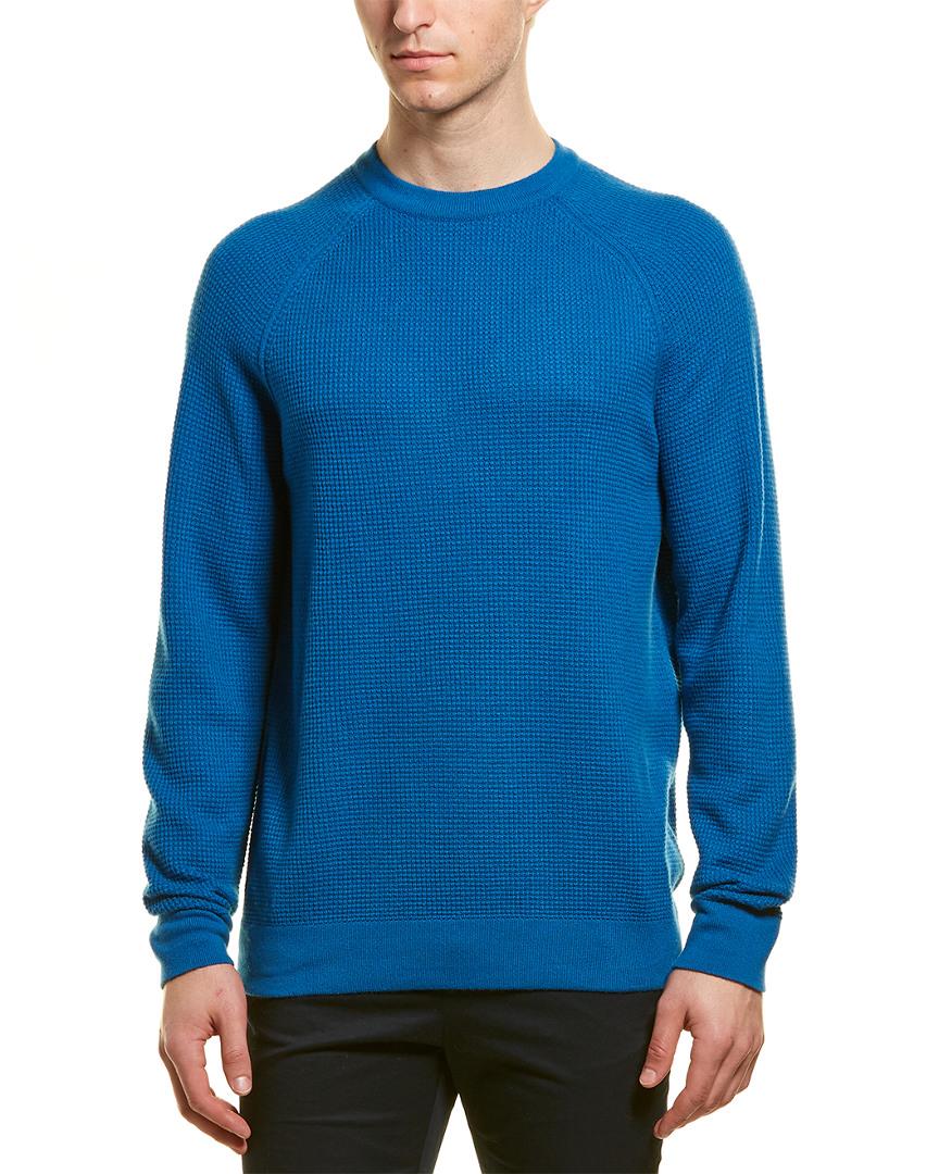 Loro Piana Baby Cashmere Crewneck Sweater in Blue for Men