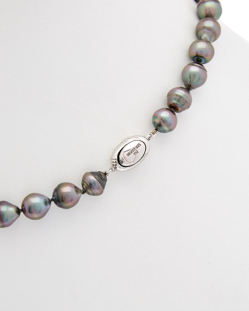 Lyst - Tara Pearls Silver 9-11mm Tahitian Pearl Necklace in Metallic
