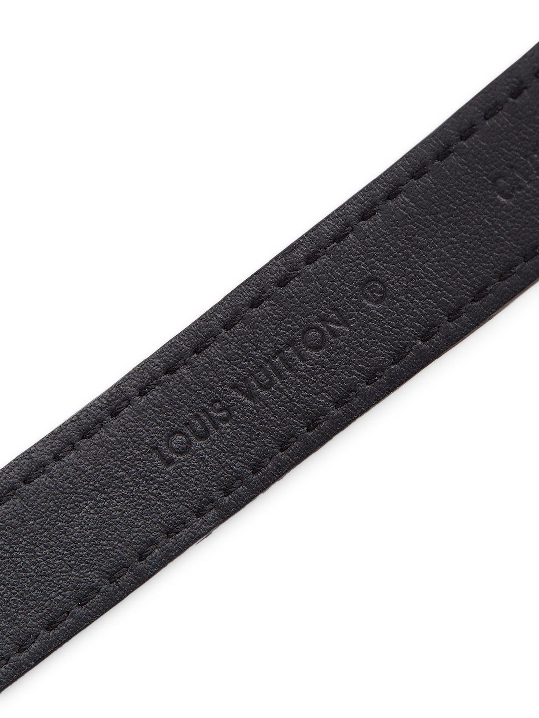 Lyst - Louis Vuitton Vintage Dmr Graphite Sign It Bracelet in Black for Men
