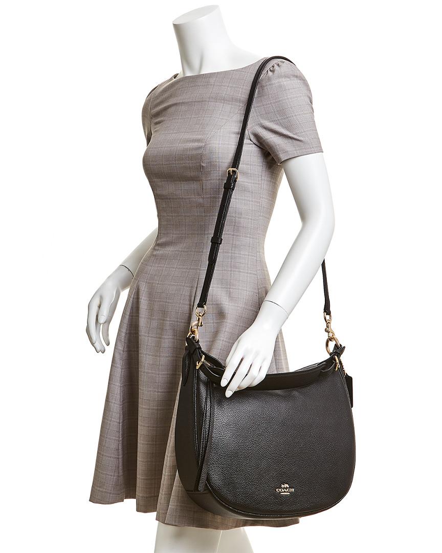 Coach Sutton Leather Cross Body Bag Blackout Literacy Basics