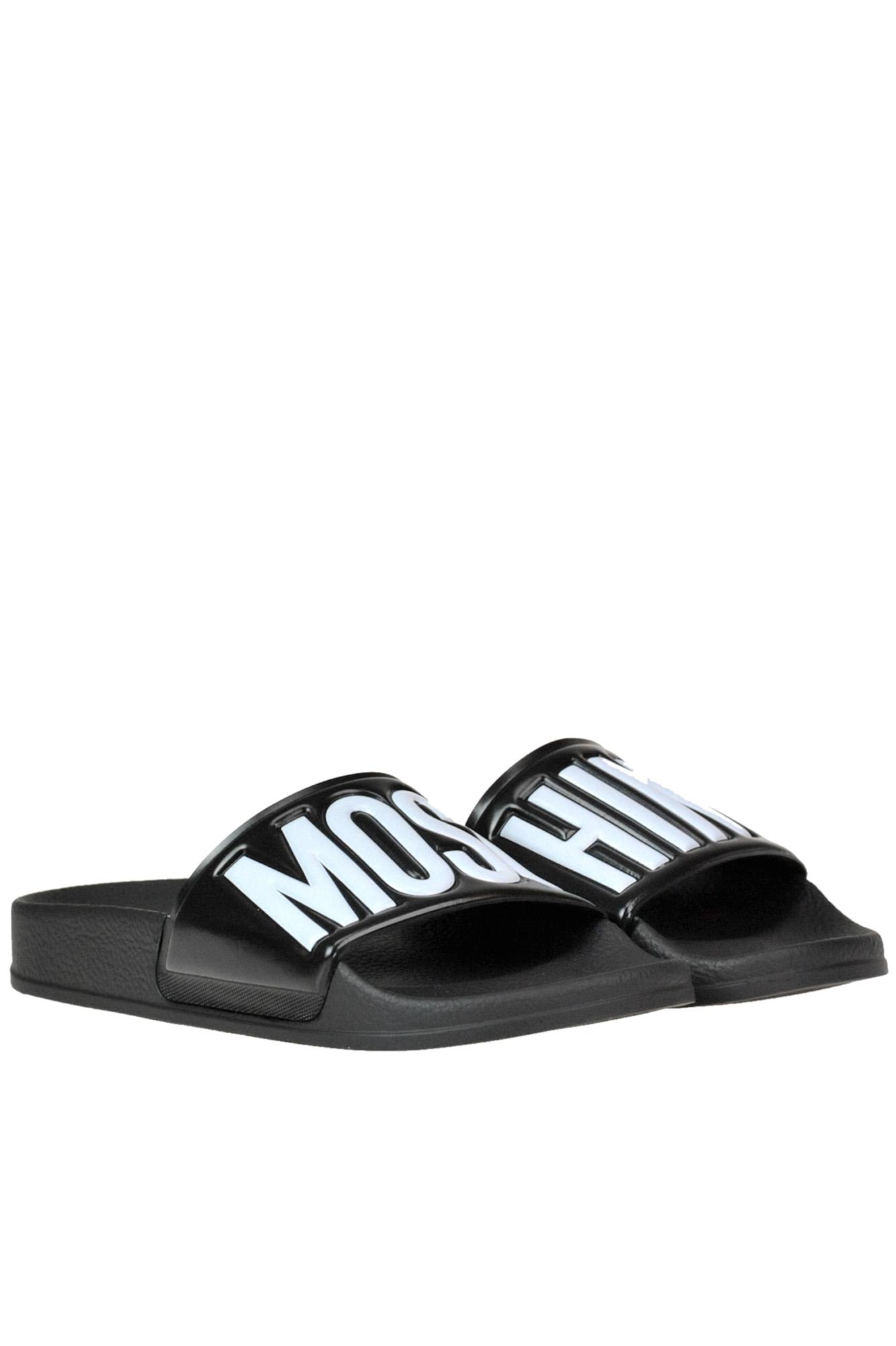 moschino platform slides