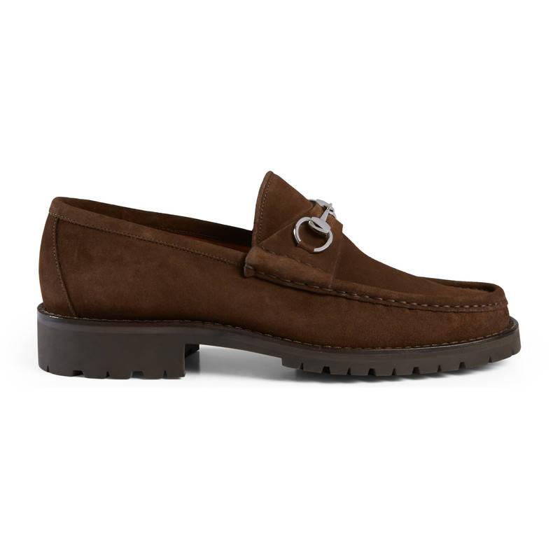 Gucci Men&#39;s Horsebit Leather Loafer in Brown for Men | Lyst