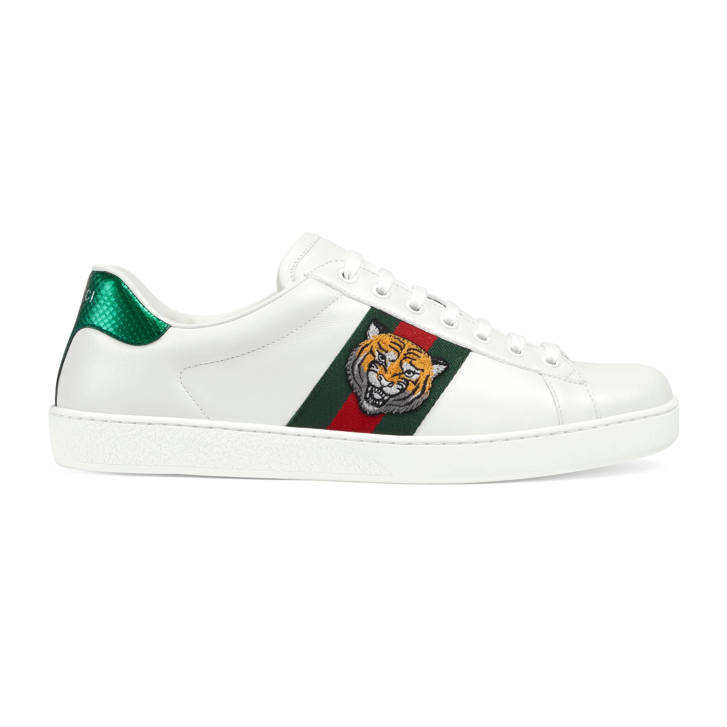 white mens gucci trainers