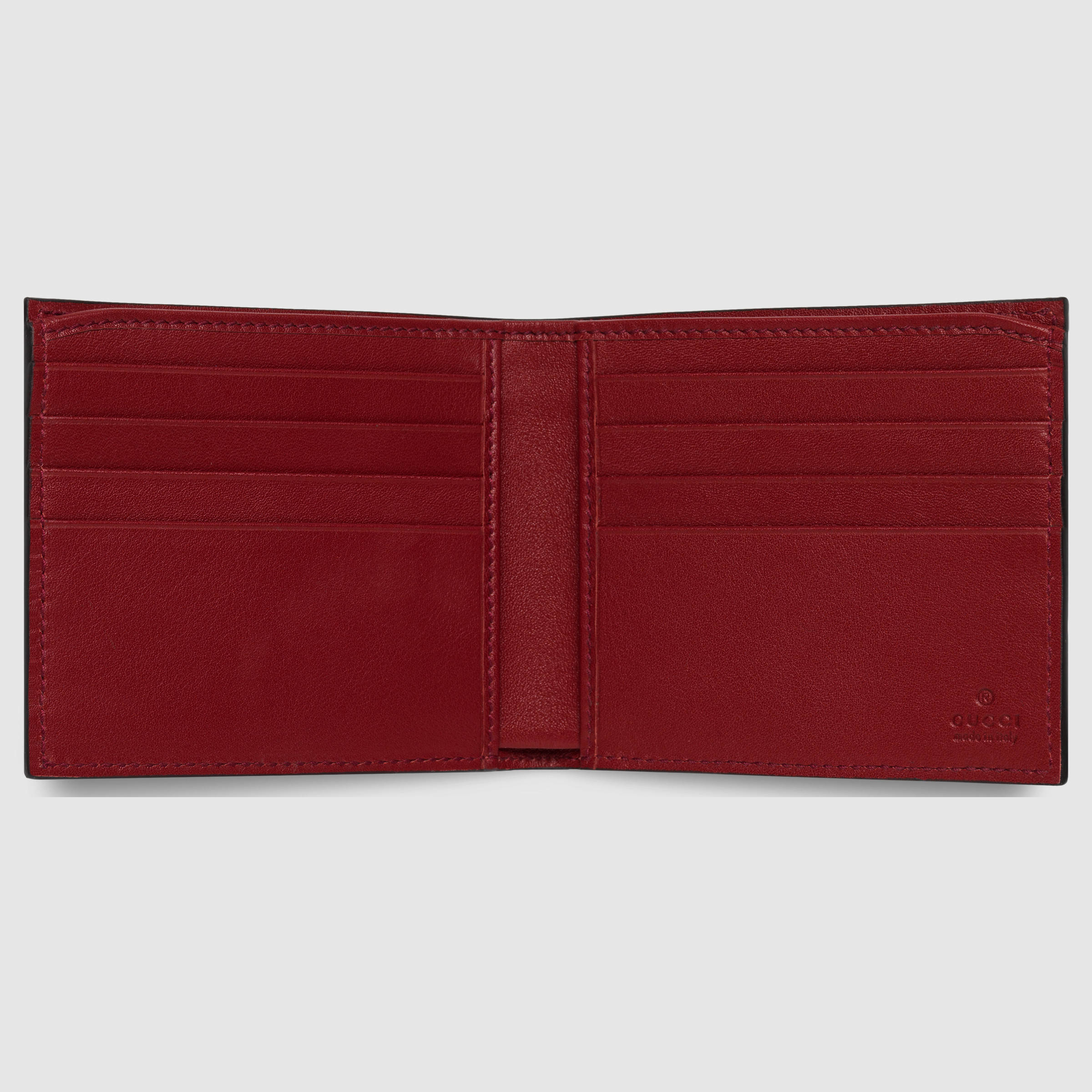Gucci Ayers Snakeskin Wallet in Red for Men - Lyst