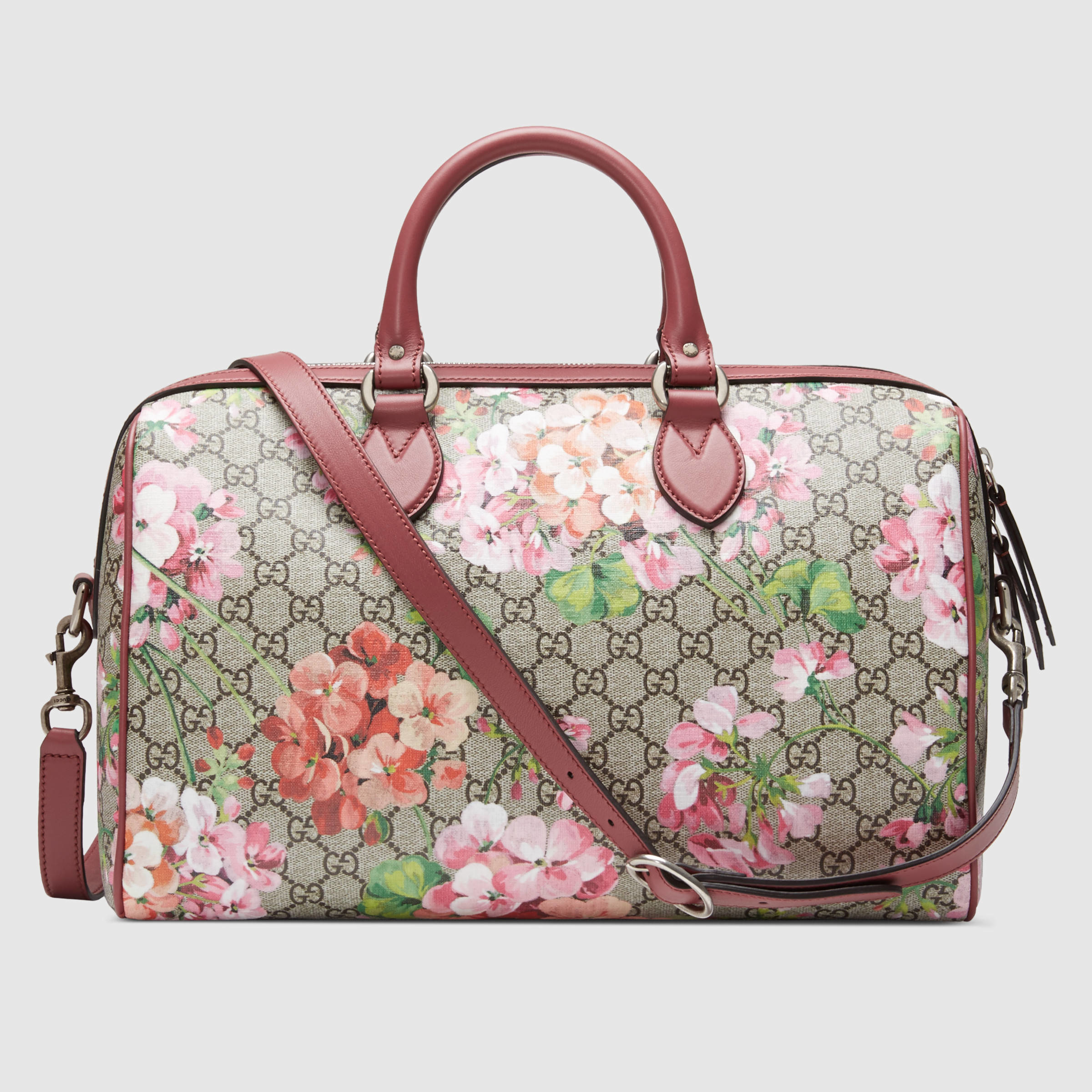 Gucci Blooms Gg Supreme Top Handle Bag in Pink - Lyst