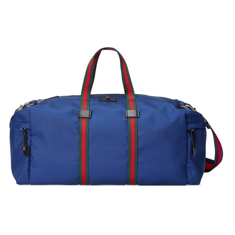 Gucci Technical Canvas Duffle in Blue for Men | Lyst