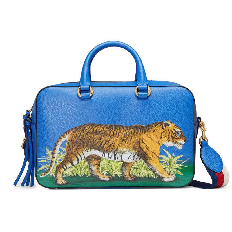 Gucci Tiger Print Messenger Bag IUCN Water