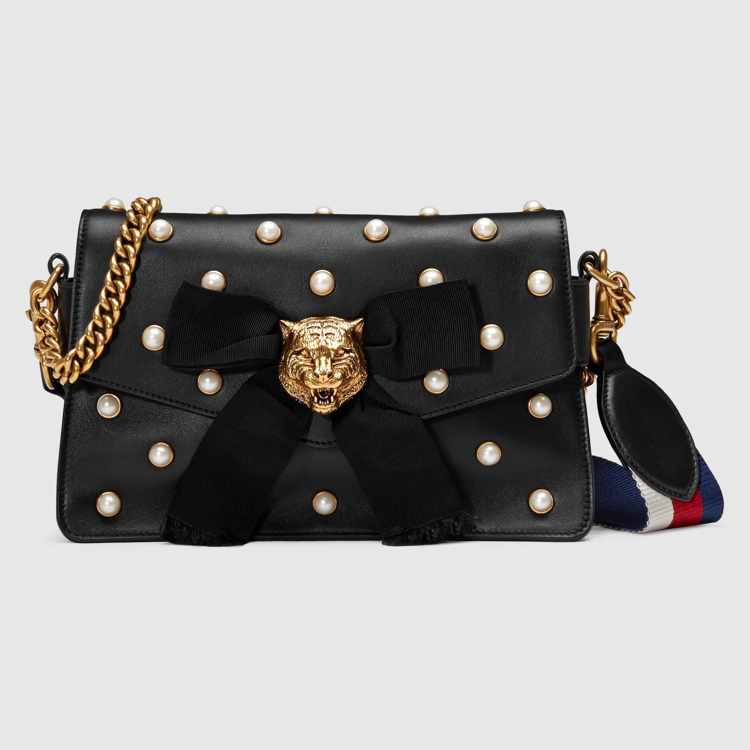 lyst gucci broadway leather clutch in black lyst gucci broadway leather clutch in black