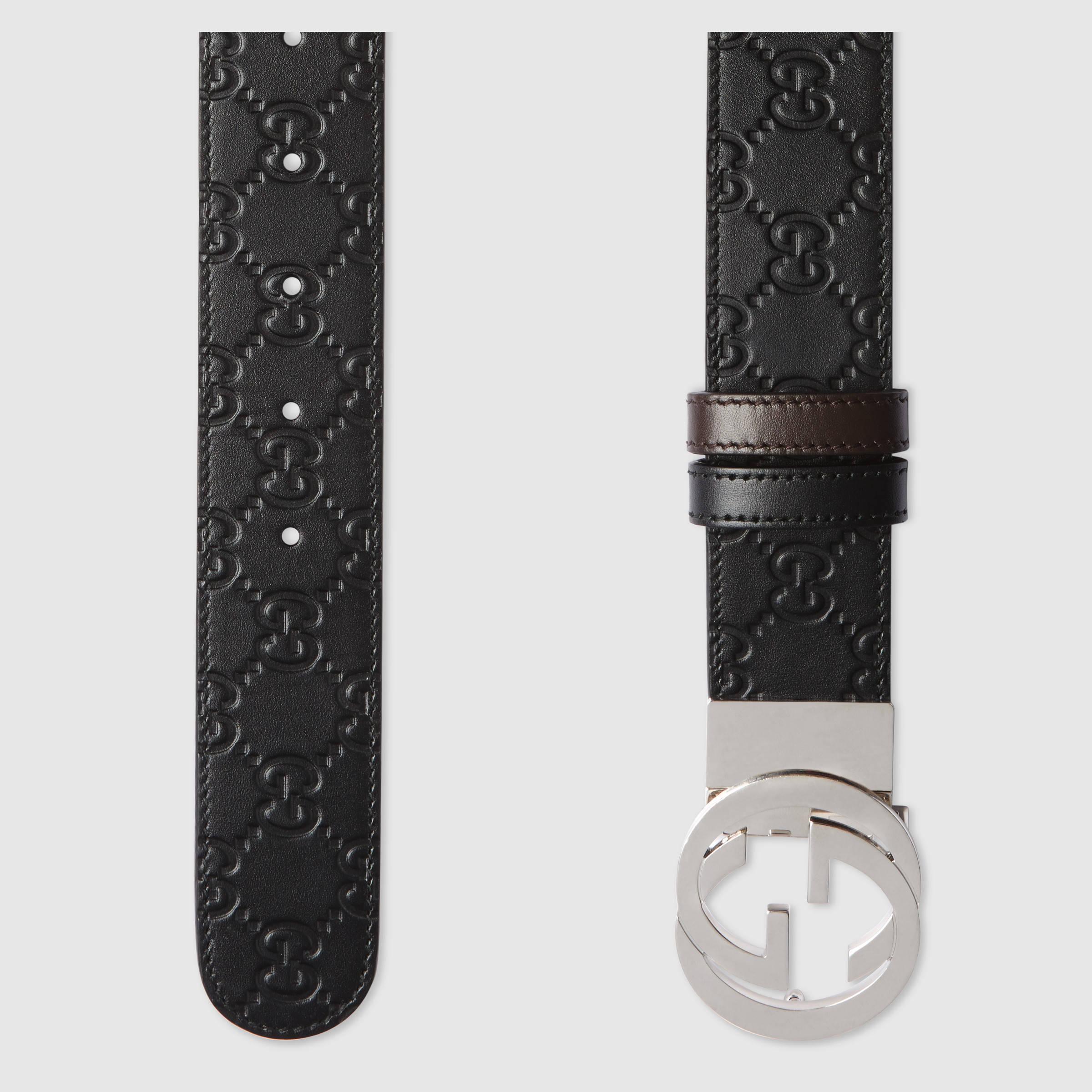 Gucci Reversible Signature Belt for Men | Lyst