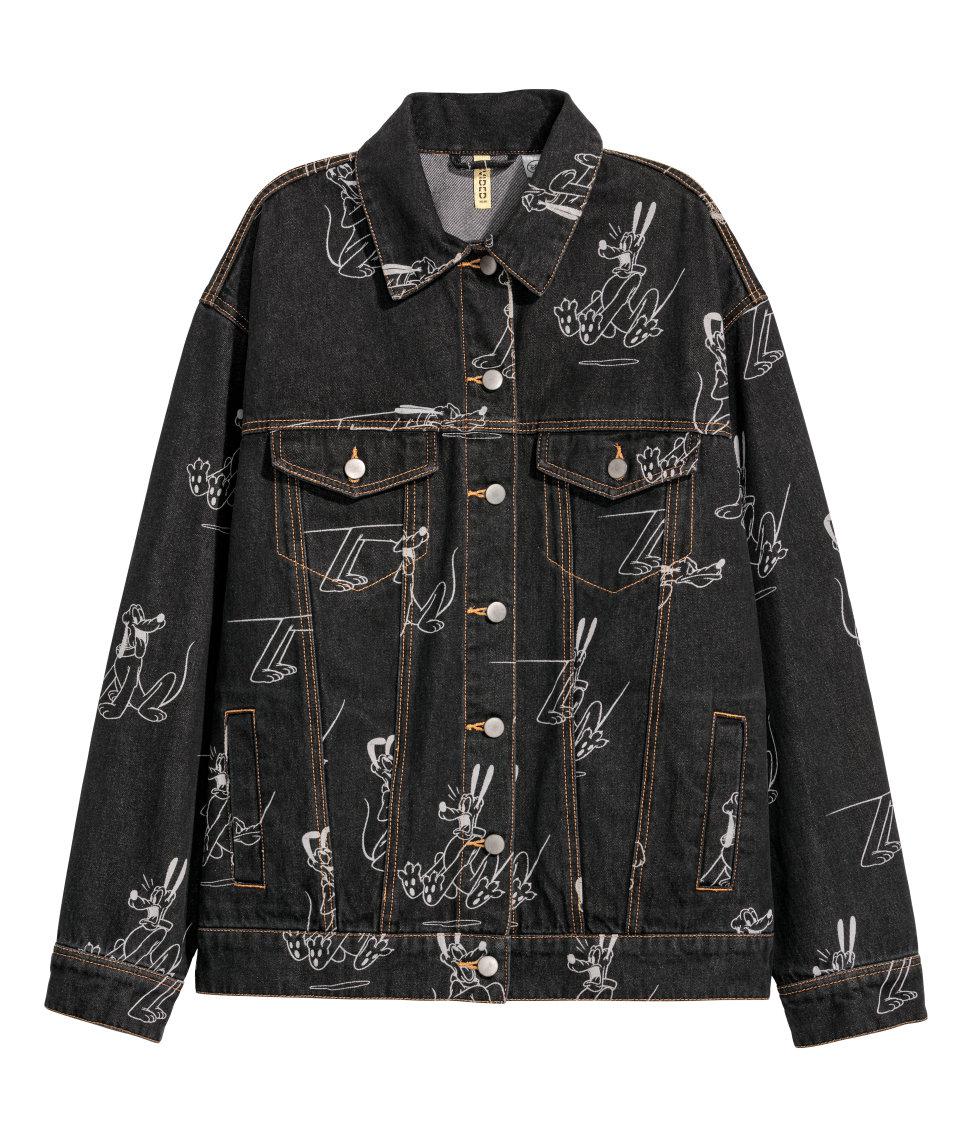 Lyst H  M  Oversized Denim  Jacket  in Black