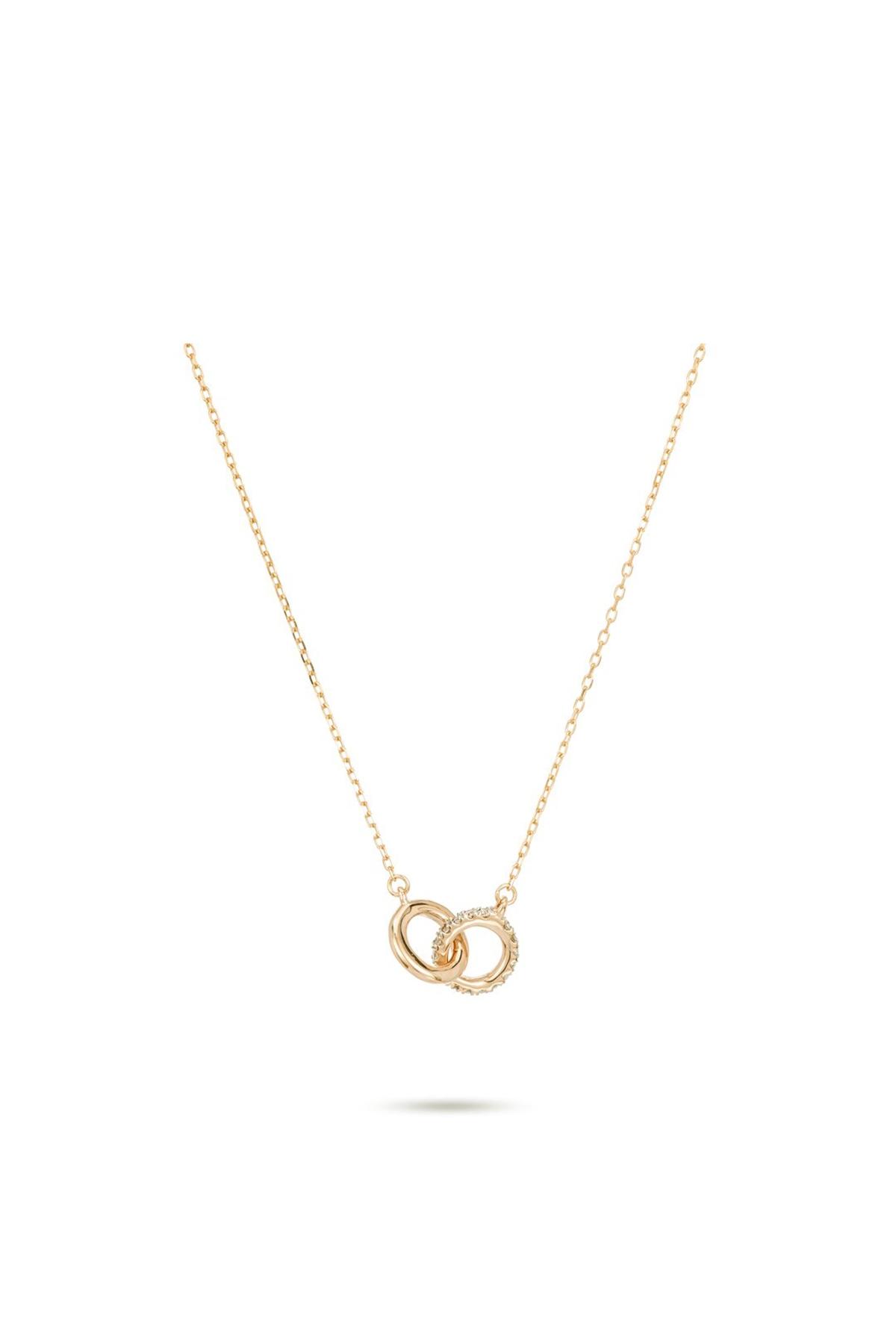 Adina Reyter Pave Interlocking Loop Necklace In Yellow Gold in Yellow ...