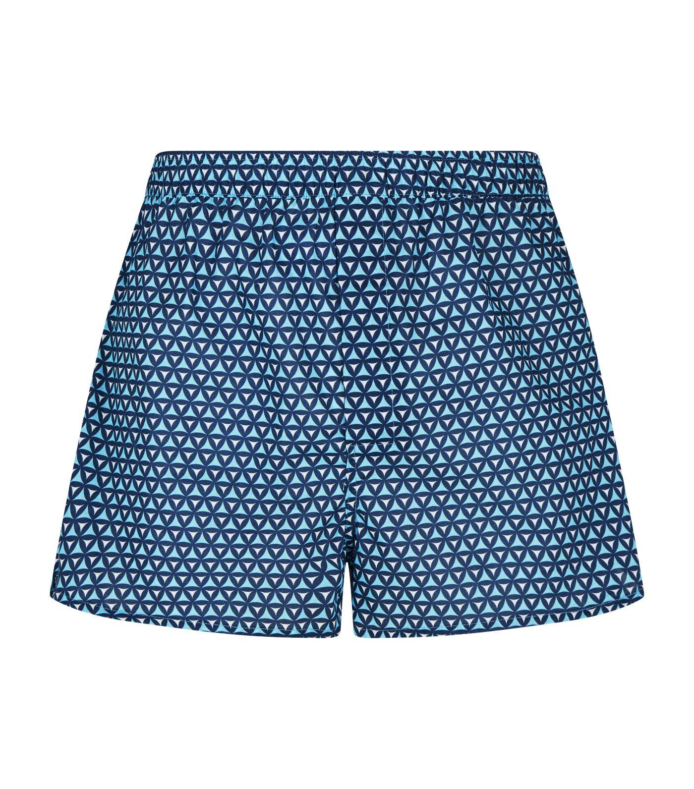 Derek Rose Triangle Print Cotton Boxer Shorts in Blue for Men - Lyst