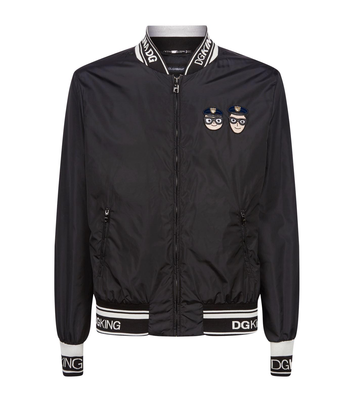 Dolce & Gabbana Dg King Bomber Jacket in Black for Men - Lyst
