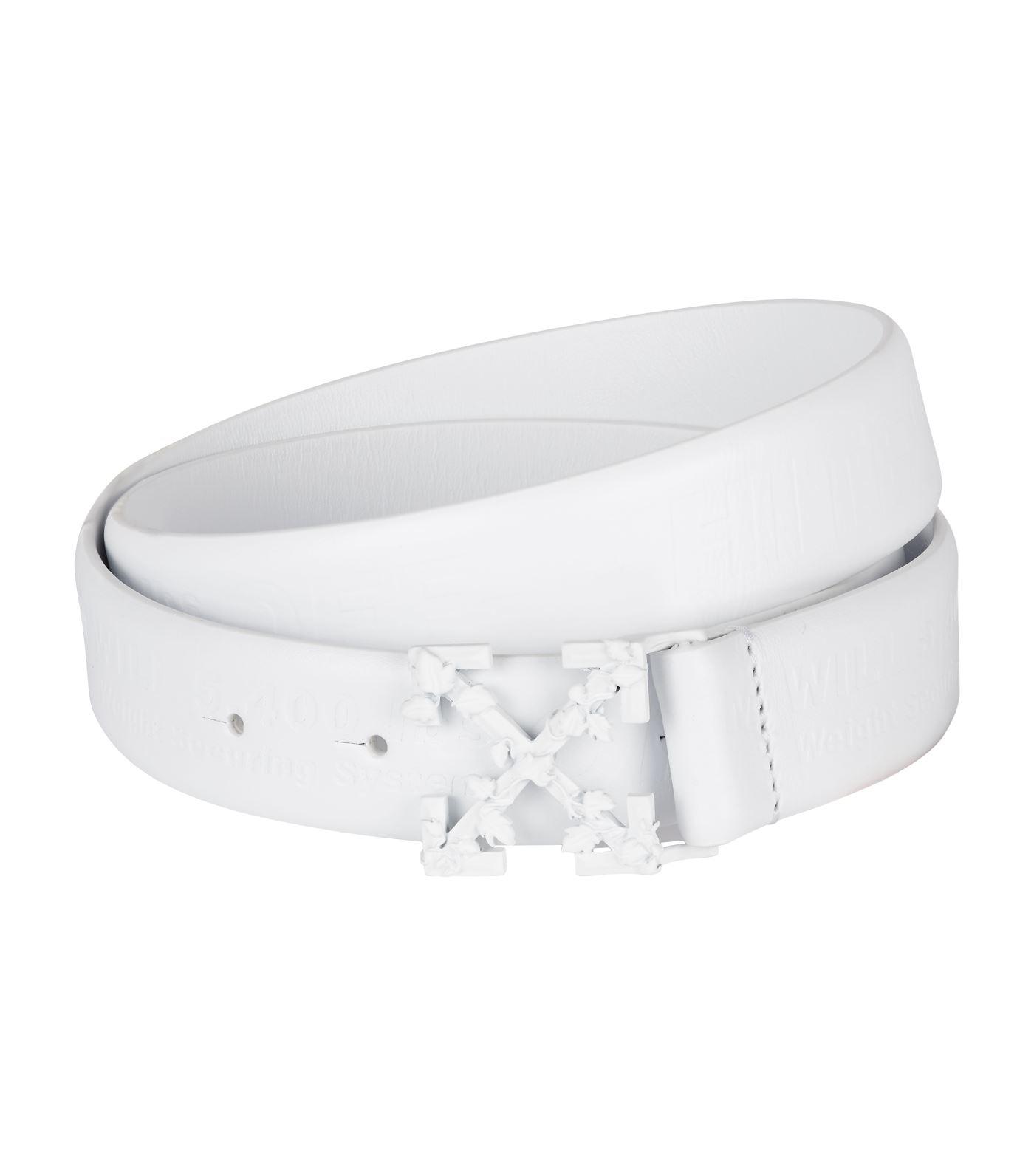 Off-White c/o Virgil Abloh Leather Industrial Belt in White - Lyst