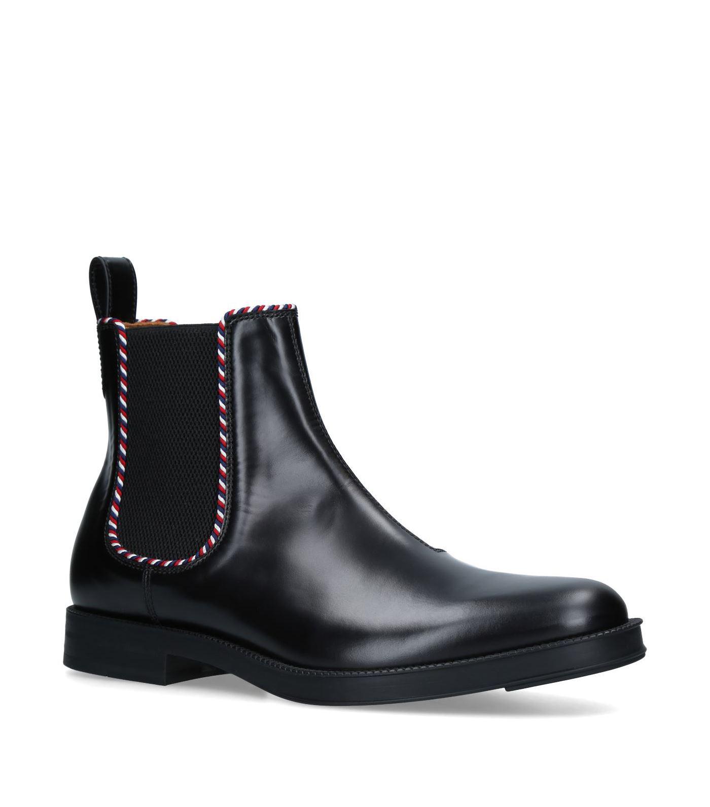 Gucci Leather Beyond Chelsea Boots in Black for Men Lyst