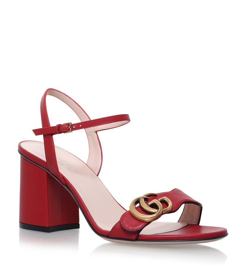 Gucci Marmont Sandals 75 in Red Lyst
