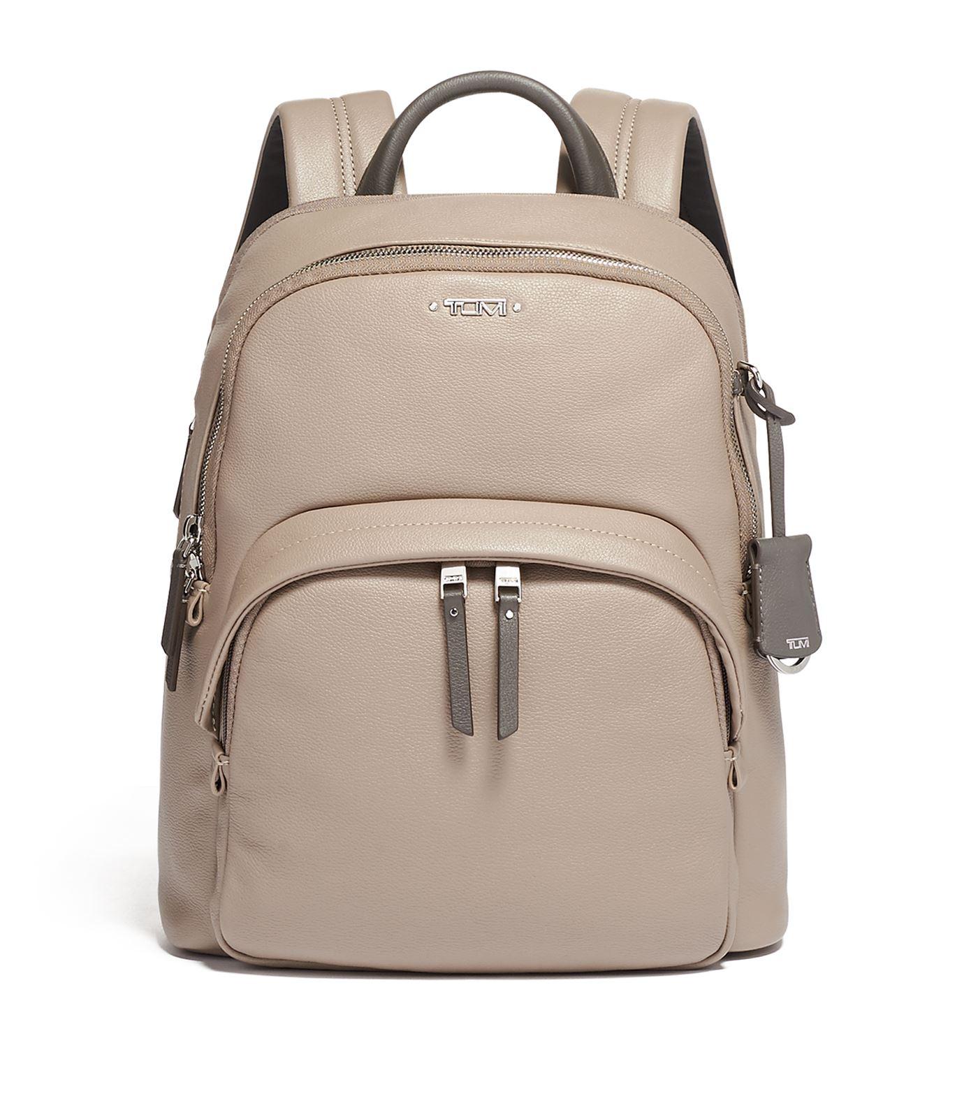 Tumi Dori Leather Backpack in Natural - Lyst