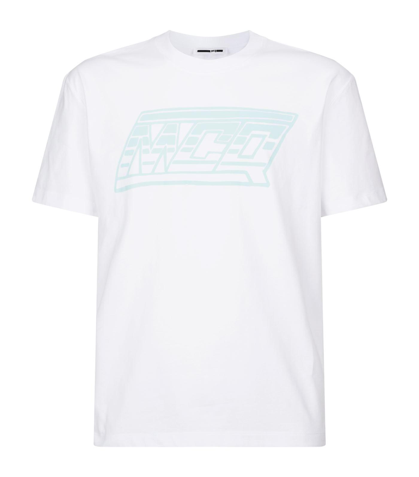 McQ Logo T-shirt in White for Men - Lyst