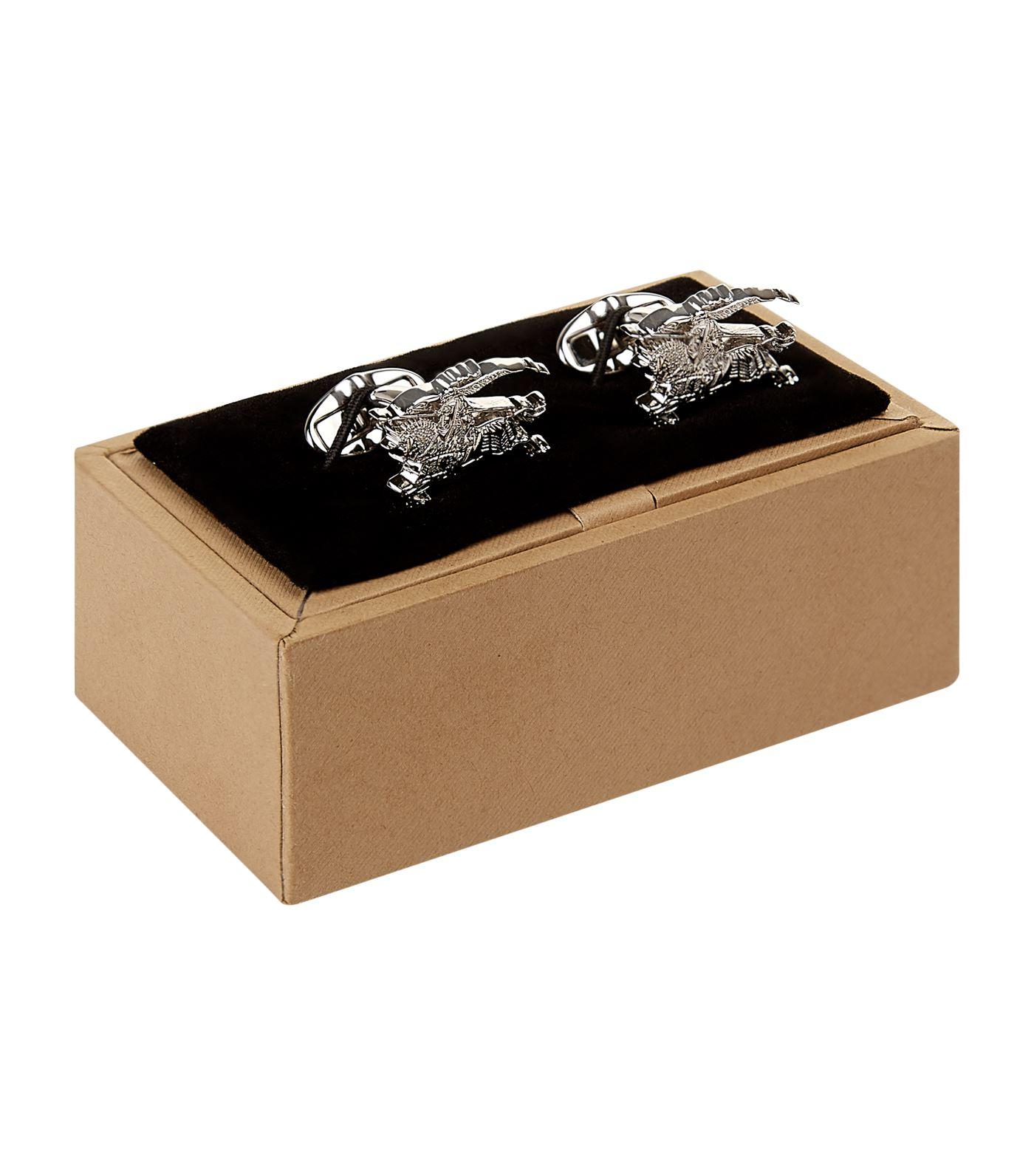 Lyst Burberry Equestrian Knight Cufflinks in Metallic for Men Save 35