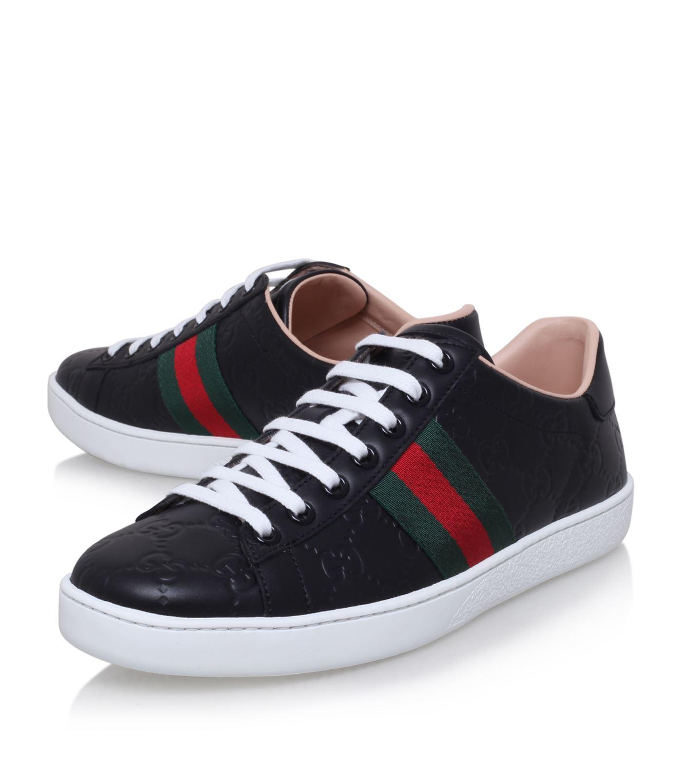 Gucci New Ace Gg Sneakers in Black for Men | Lyst