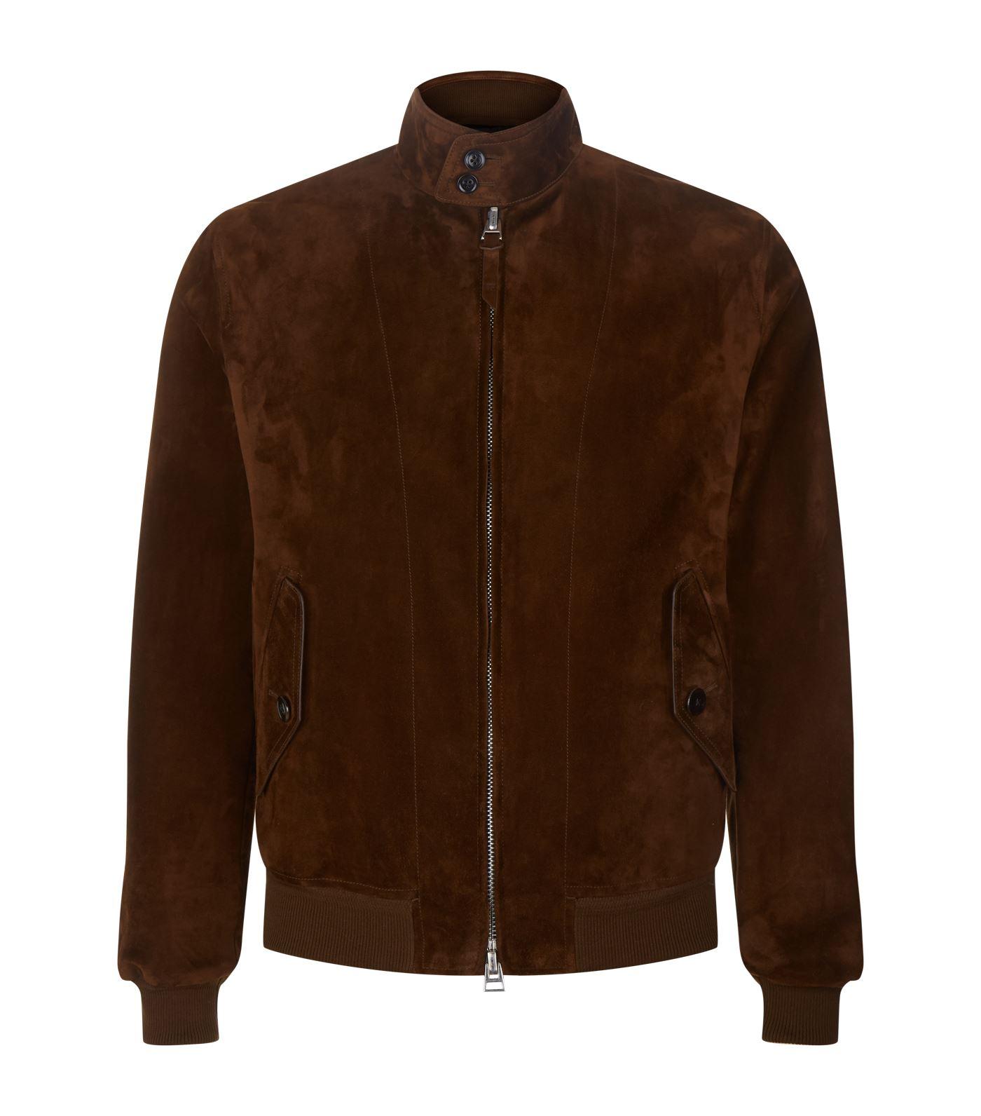 Tom Ford Suede Blouson Jacket in Brown for Men - Lyst